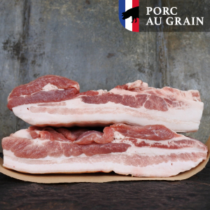 Buikspek met zwoerd Porc au Grain