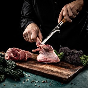 Forged Olive Uitbeenmes