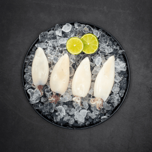 BBQ inktvis tubes rauw