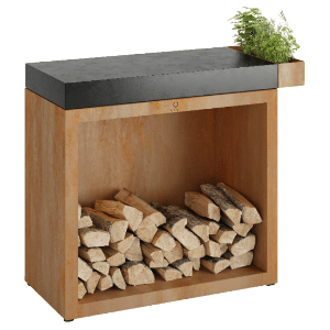OFYR Butcher Block Storage 90 Corten Donker Grijs Keramiek