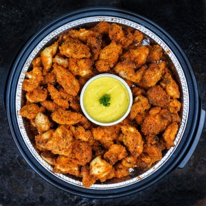 Partypan Kippeling met joppiesaus