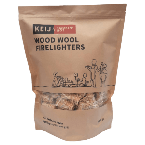 Keij Wood Wool Firelighters -zak 1000 gram