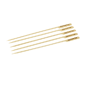 Bamboo Skewers Met Logo