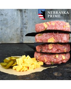 Black Angus burger - cheddar/jalapeno