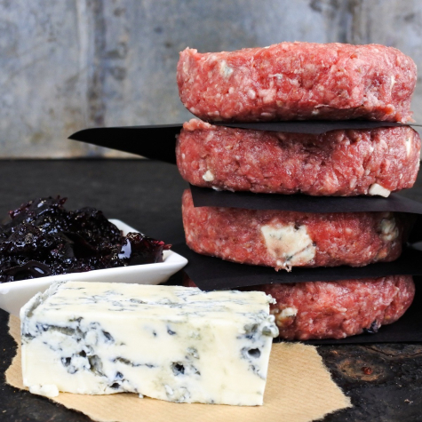 Black Angus burger - gorgonzola/veenbes