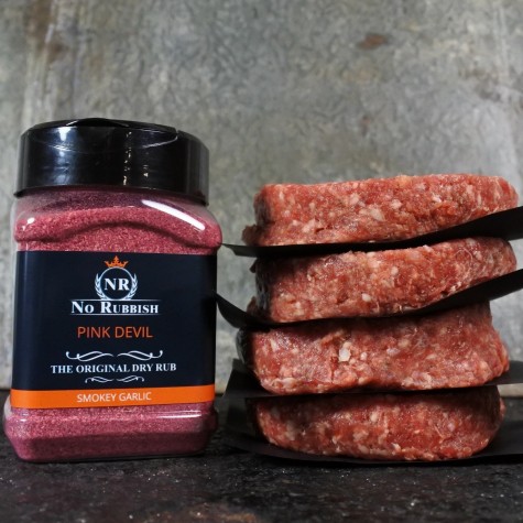 Black Angus burger Pink Devil