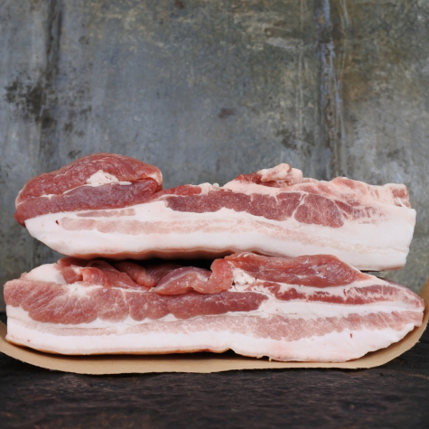 Buikspek zonder zwoerd Porc au Grain