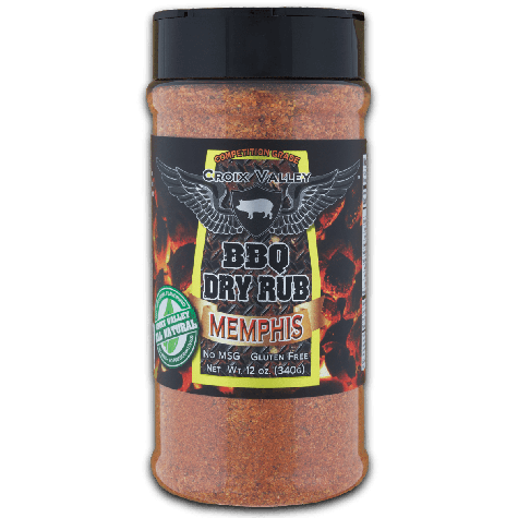 Croix Valley Memphis BBQ Dry Rub -strooibus 340g