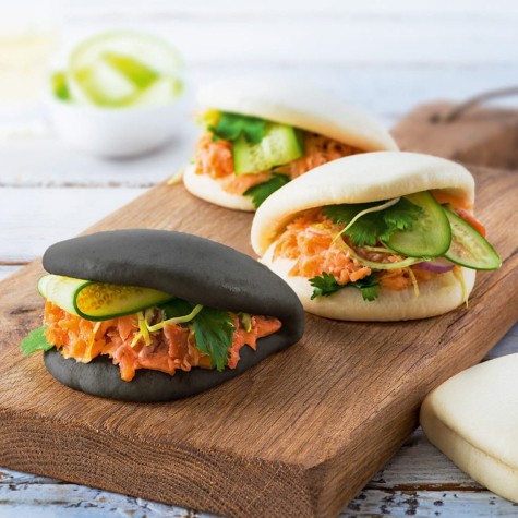 zwarte gua bao bun