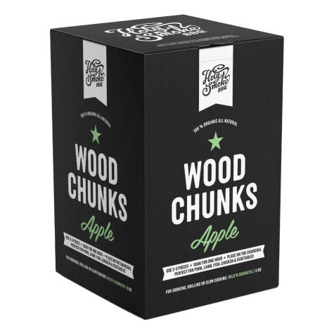 Holy smoke BBQ smoke wood chunks apple