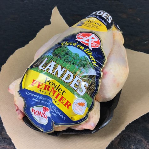 Geelpoot kip Landes Label Rouge