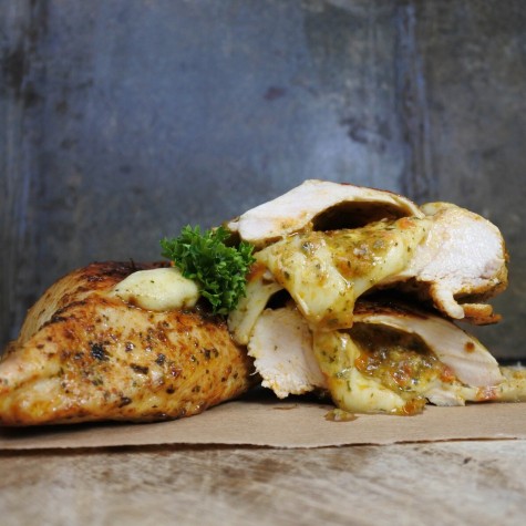 Kip Cordon Bleu Scharrel met mozzarella, zontomaat & pesto