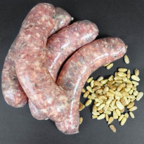 Iberico braadworst bieslook/pijnboompit