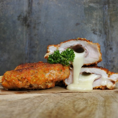 Cordon Bleu LIVAR met taleggio, truffelsalami & zwarte peper