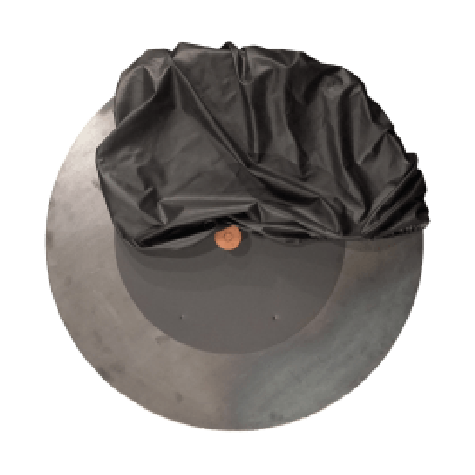 OFYR Doofdeksel + Afdekhoes zwart 100 set