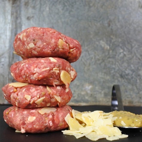 Black Angus tapas- gourmetburgertjes Old Amsterdam/mosterd