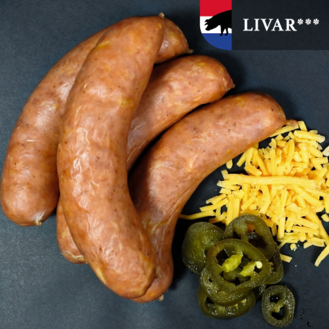 Rookworstjes Cheddar/Jalapeno Livar