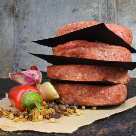 Black Angus burger - tandoori