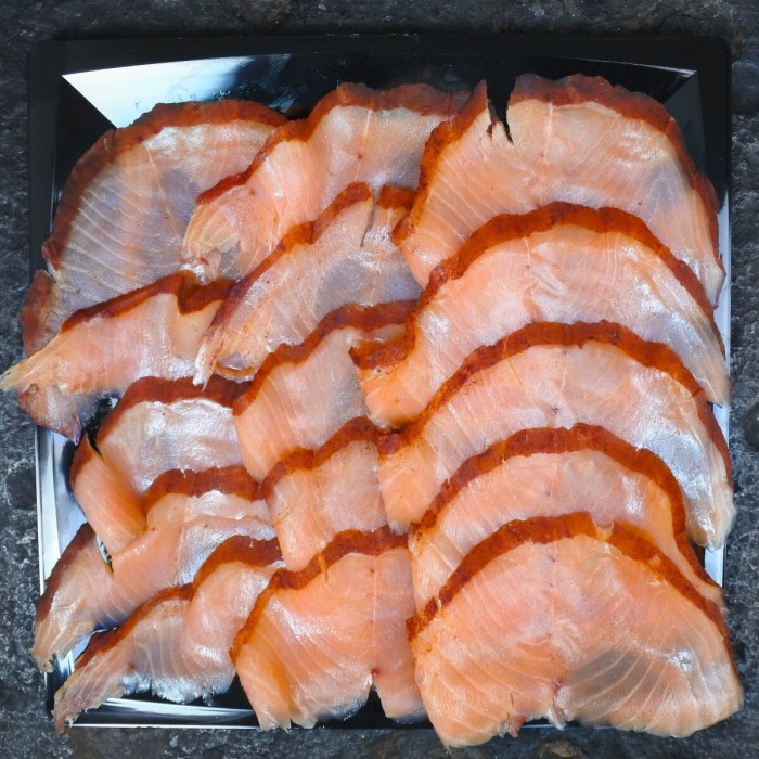 Gerookte zalm Rooihout