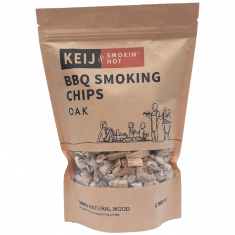 Keij BBQ Smoking Chips Oak -zak 1700 ml