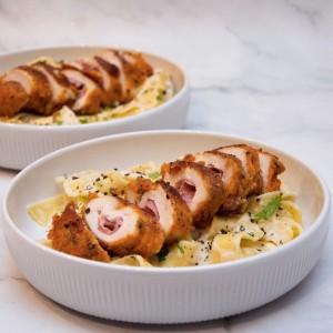 Cordon Bleu LIVAR met taleggio, truffelsalami & zwarte peper
