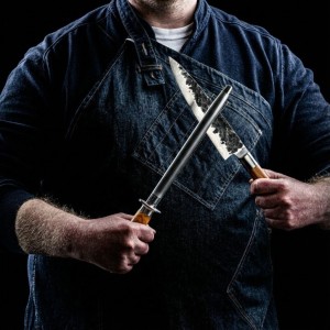 Forged Olive Diamant aanzetstaal
