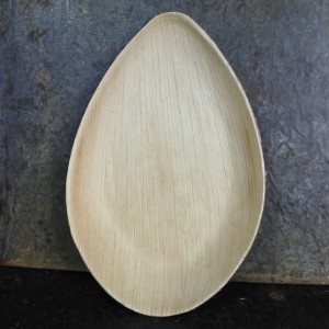 Ovaal serveerbord palm l200x b127 x h20mm