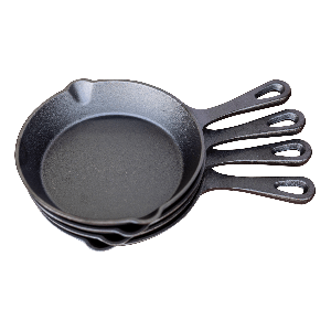 Keij Set van 4 kleine skillets: 16 x 3,3 cm