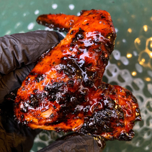 Kippenvleugels Scharrel