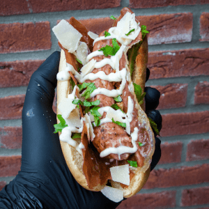 Italian Hotdogs met parmaham en truffelmayo