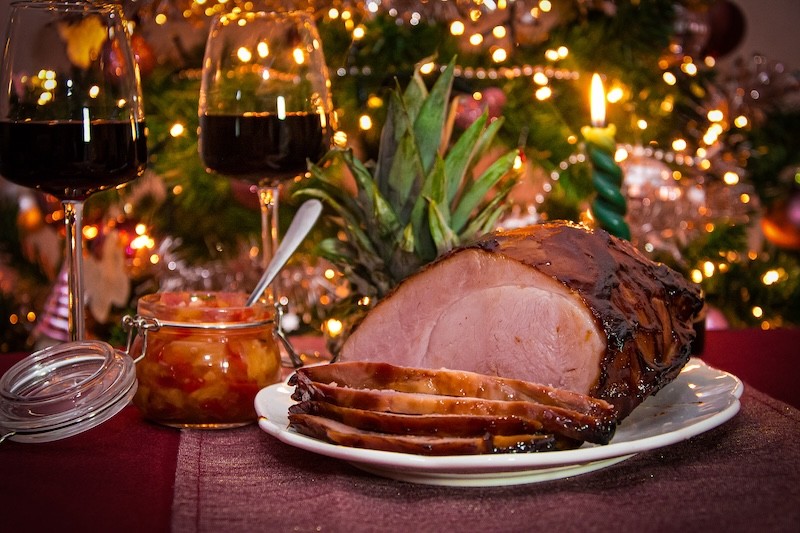 Supersnelle beenham met ananas chutney