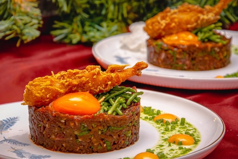 Yukhoe Koreaanse steak tartaar 