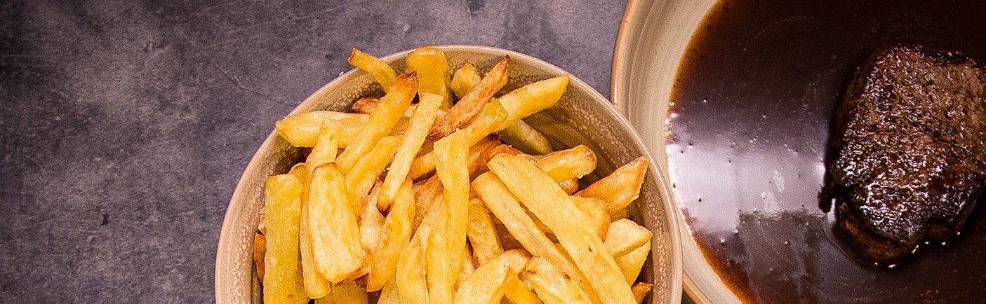 Tournedos in jus met zelfgemaakte friet