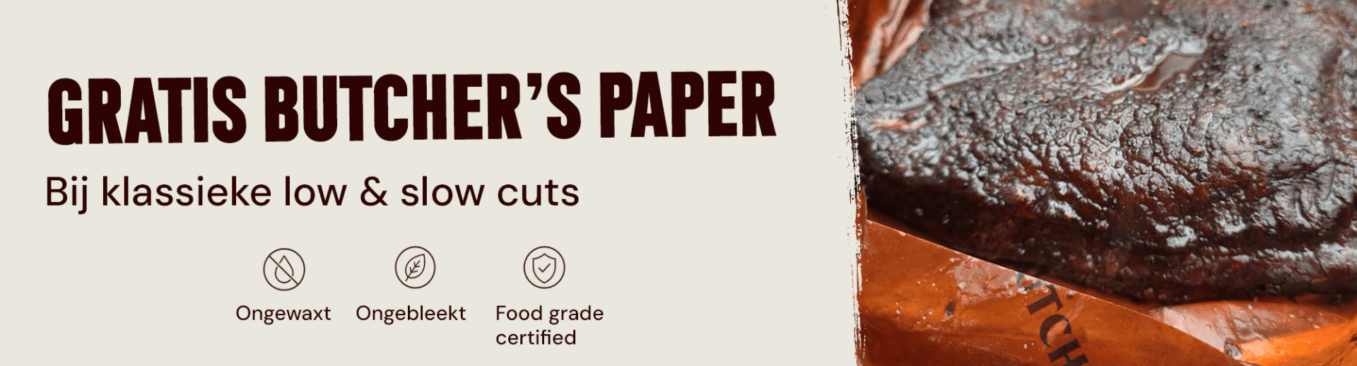Gratis butcher paper bij low & slow